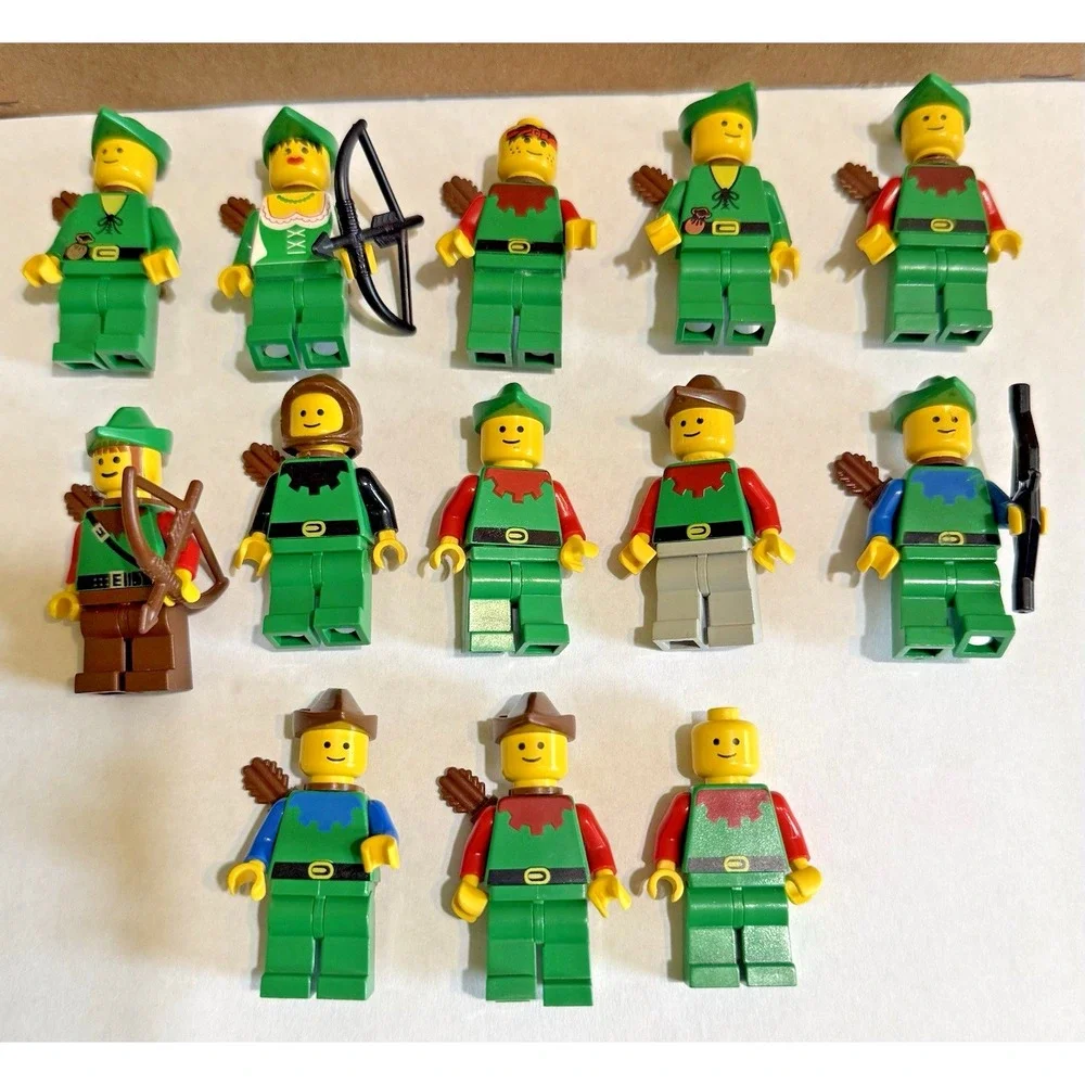 Lego 6071 Forestmen's‎ Crossing Forestwoman Minifigures Only Lot 1990