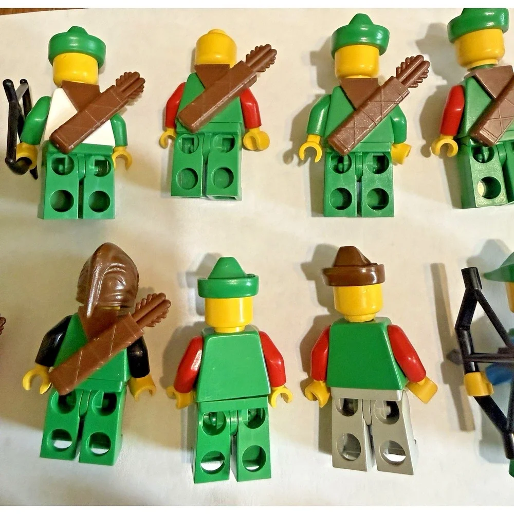 Lego 6071 Forestmen's‎ Crossing Forestwoman Minifigures Only Lot 1990