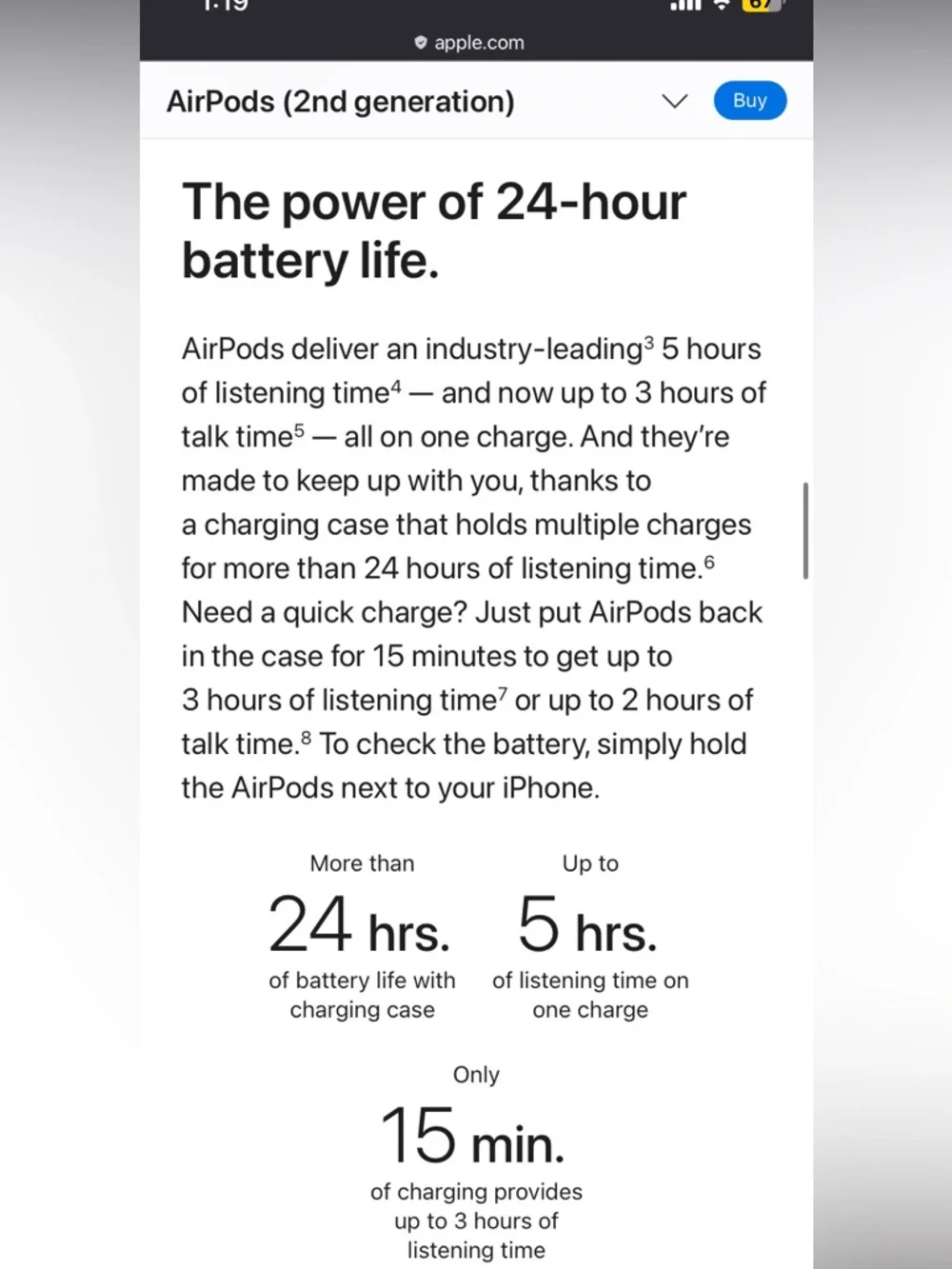 Apple text quickly though