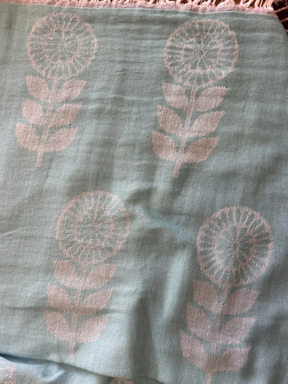 Modern Blues Towel Travel Blanket Wrap FLiPSiDE 2 Side Woven Organic Cotton NEW