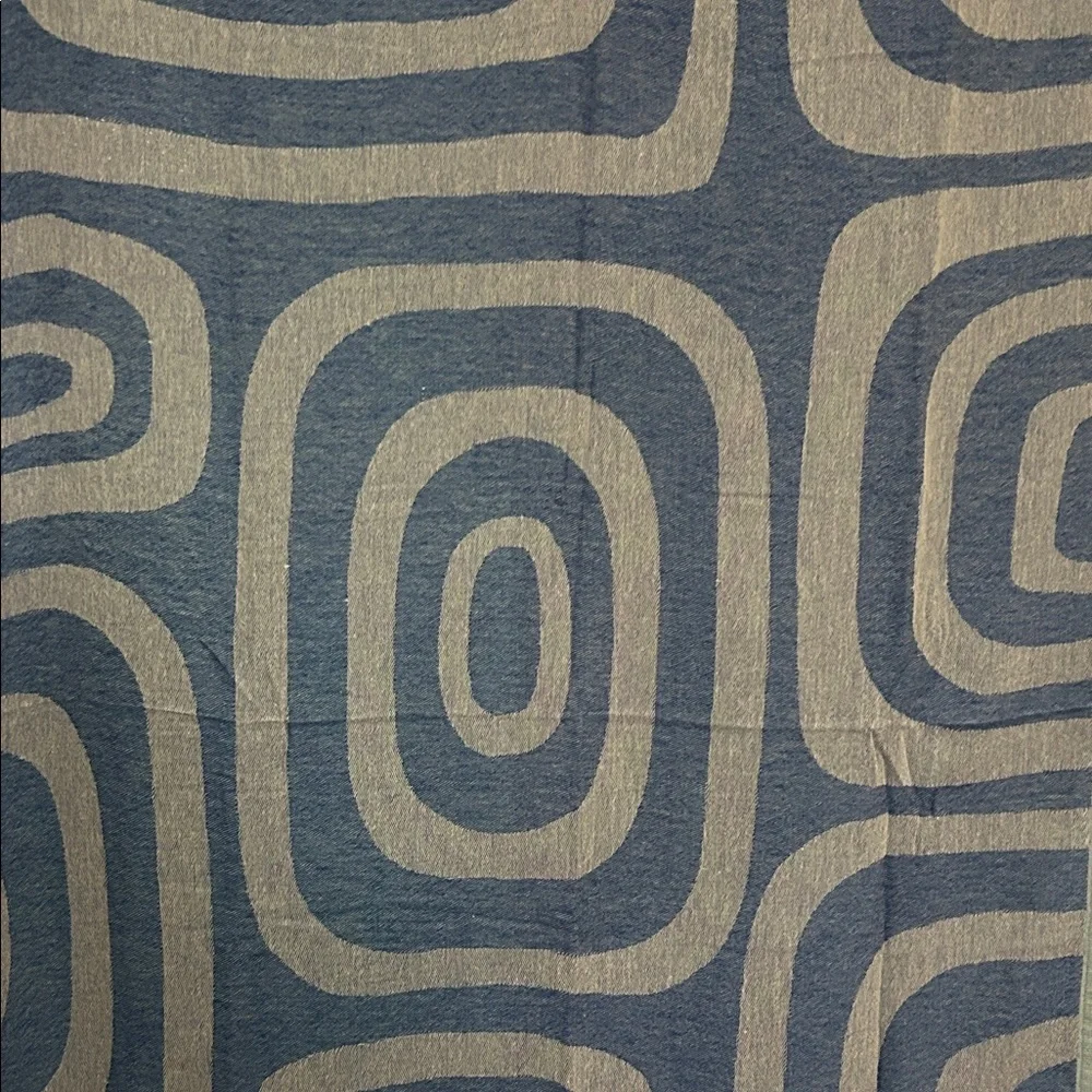 Modern Blues Towel Travel Blanket Wrap FLiPSiDE 2 Side Woven Organic Cotton NEW