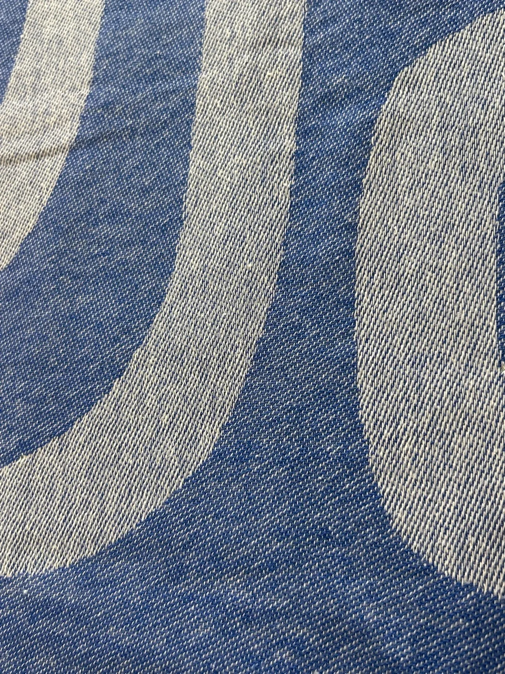 Modern Blues Towel Travel Blanket Wrap FLiPSiDE 2 Side Woven Organic Cotton NEW