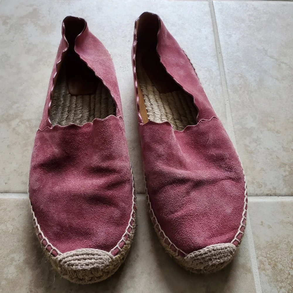 Chloé Lauren Suade Espadrilles, Size 7.5