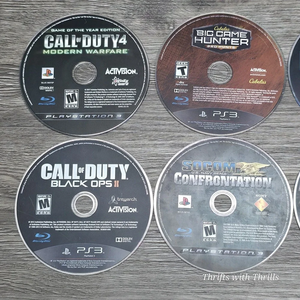 PS3 - Lot of 8 Games - COD, BGH, SKYRIM, DEAD ISLAND, +MORE - DISCS ONLY