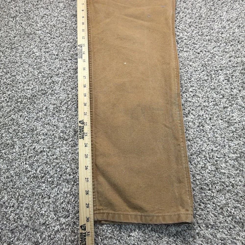 Carhartt‎ Mens B11 BRN Dungaree Fit Carpenter Pants Brown Size 34x32 (Fits33x30)