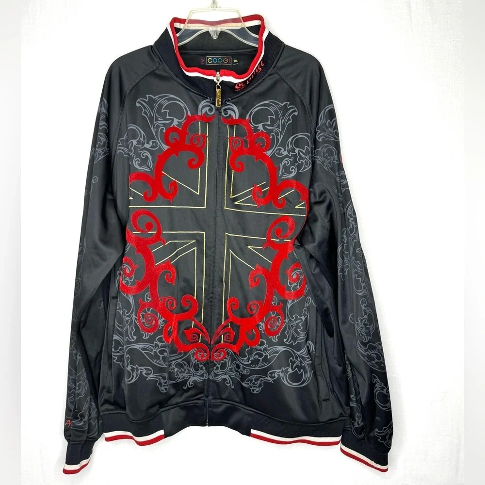 COOGI Mens Supreme Crest Jacket Sz XXXL‎ Full Zip COOGI Cyber Grunge Streetwear