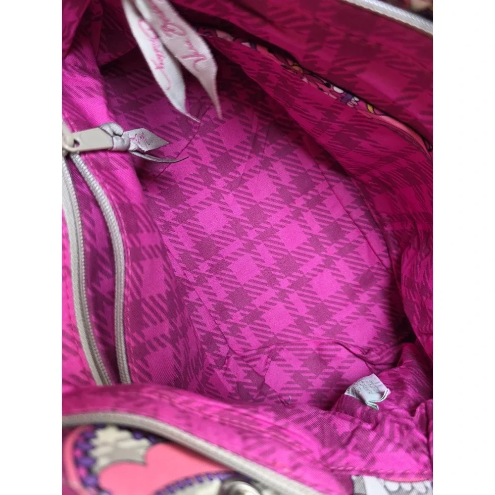 Vera Bradley Paisley Chain Bag Pink Quilted Shoulder Handbag Purse