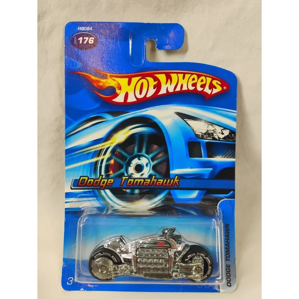 Hot Wheels 2005 #176 Dodge Tomahawk Chrome Motorcycle Fat‎ Tire