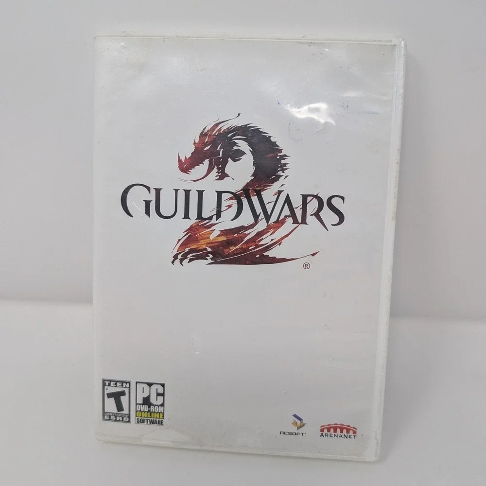 Guild Wars 2 PC Game DVD-ROM ArenaNet 2-Disc Set with Manual and Serial‎ Code
