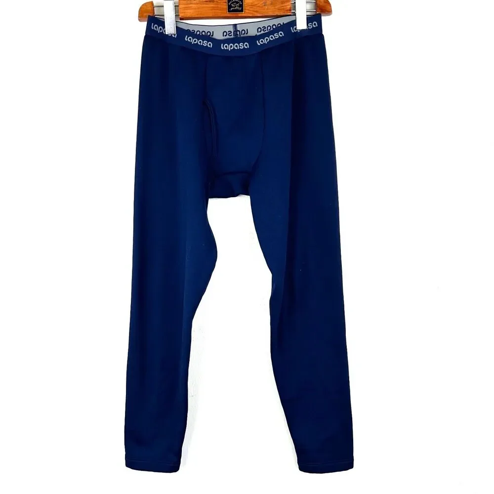 Lapasa Base‎ Layer Pants Men's Size Large Blue Long Pants Thermals