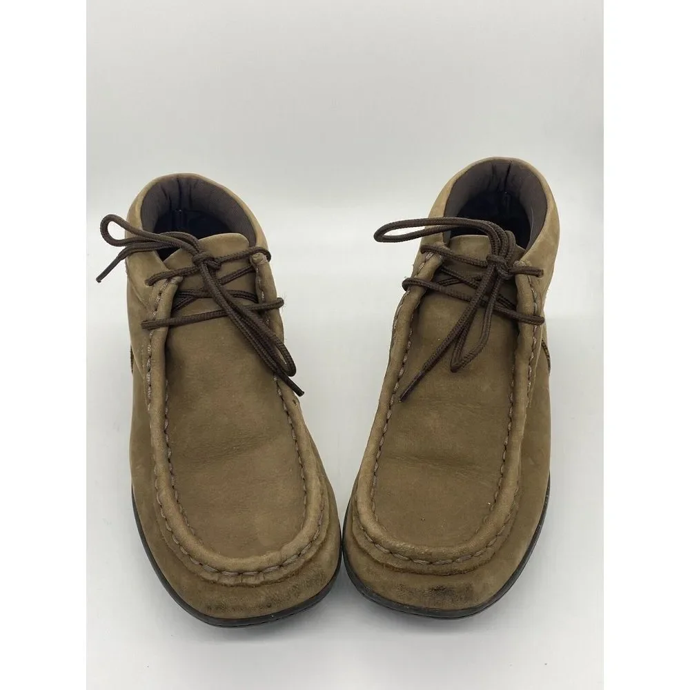 Kenneth Cole Reaction Driving Dawson Dark Brown Leather‎ Shoe/Boot Size 1