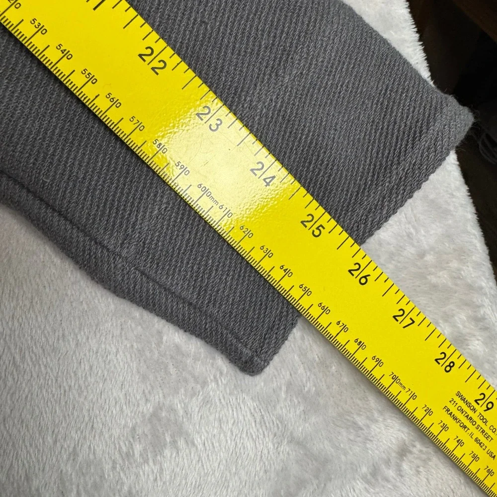 NWOT American Giant Mens French Terry‎ Twill Shacket L Gray Button Up Outdoors