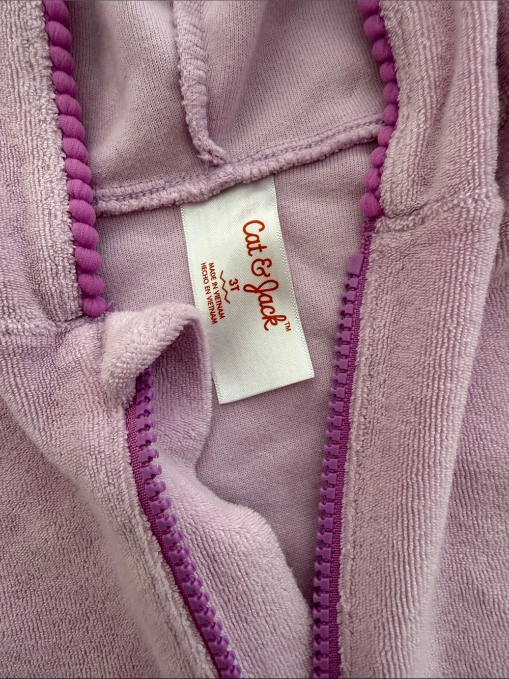 Cat & Jack lilac hooded