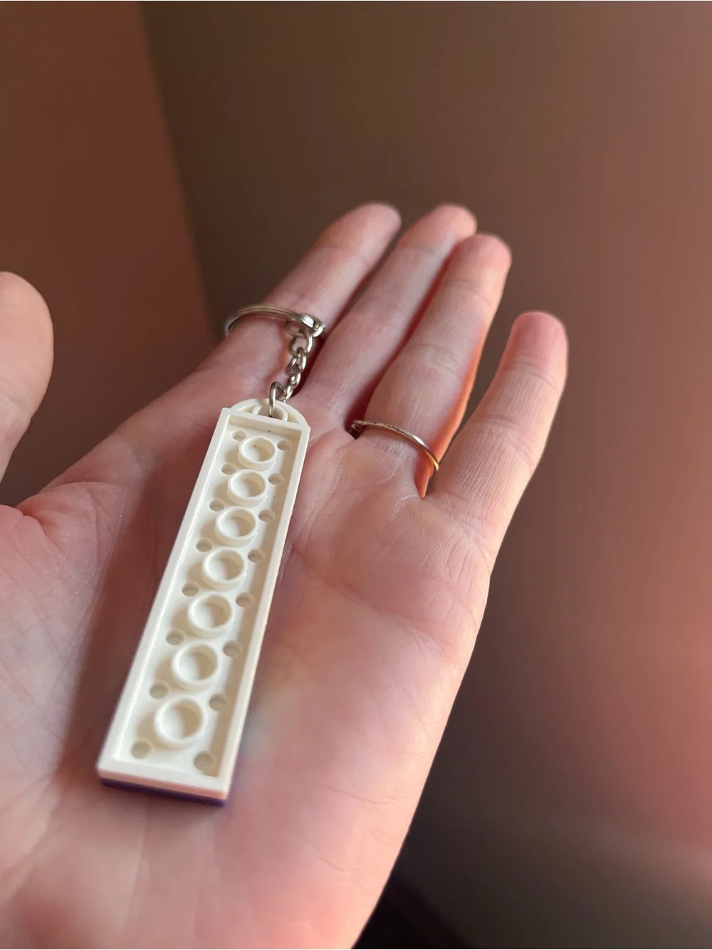 Lego keychain stacked