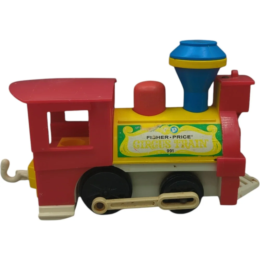 Vintage Fisher Price 1971 Circus Train 991‎ Little People 3 Pieces