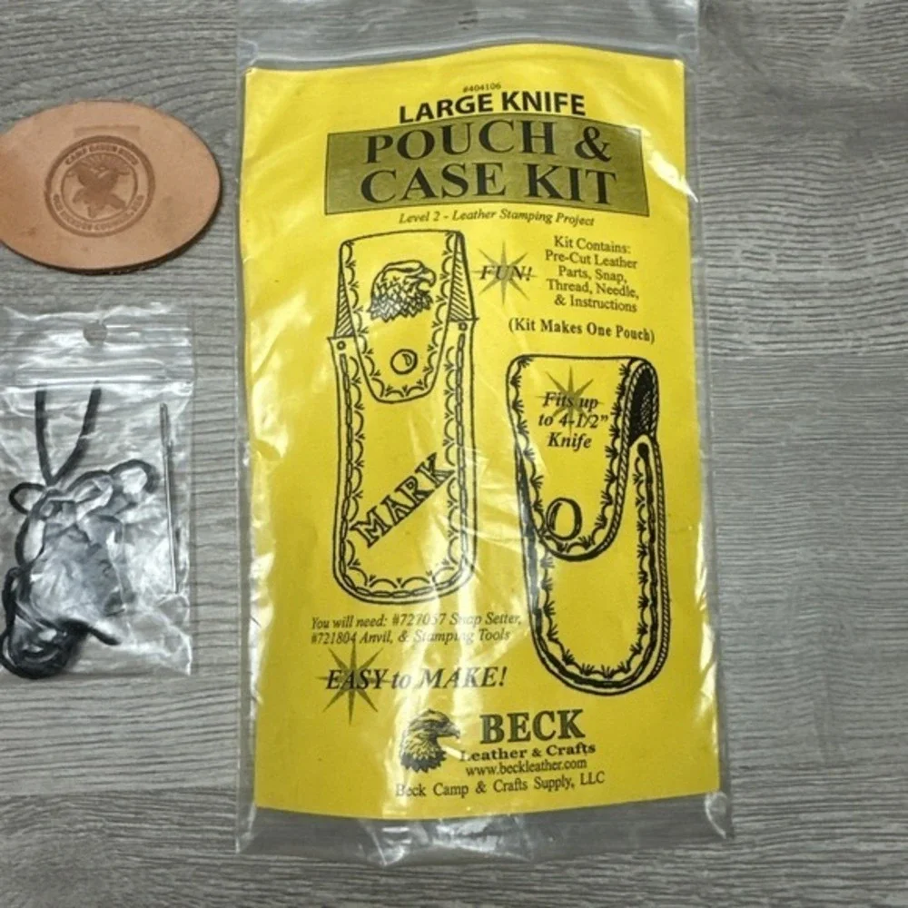 Camp Raven Knob 2009 Pocket Beck Leather Knife Kit Assembled Pouch‎ Old Hickory