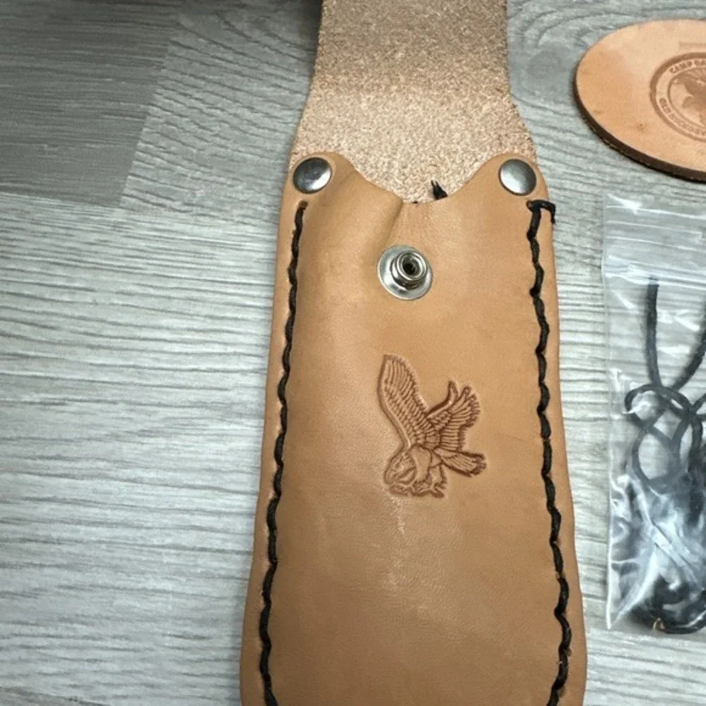 Camp Raven Knob 2009 Pocket Beck Leather Knife Kit Assembled Pouch‎ Old Hickory