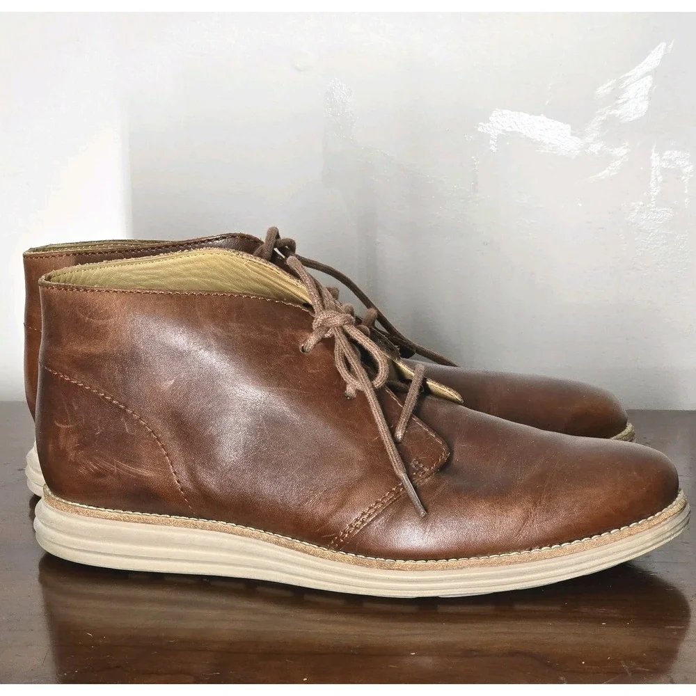 Cole Haan Grandoriginal Chukka Boot Waterproof Leather Men's 8M Minimalist Y2K‎