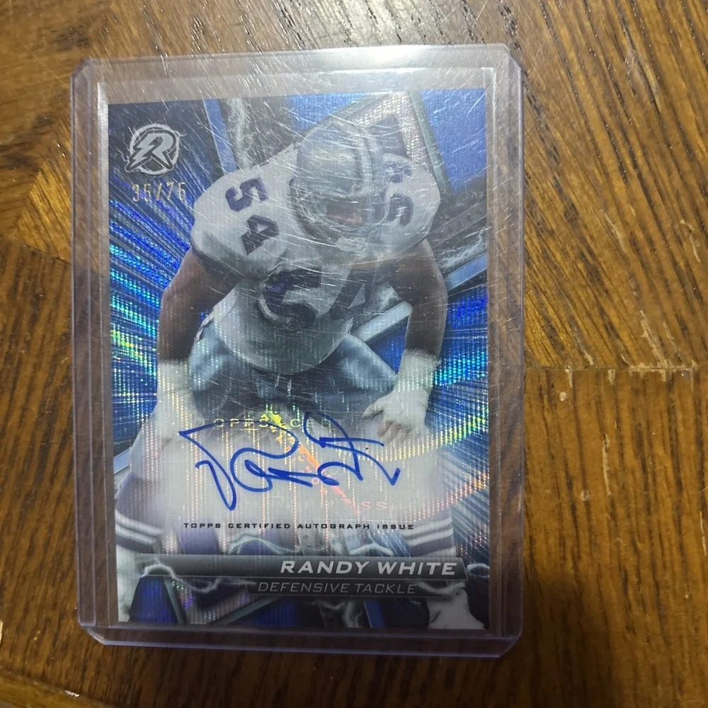 2023 Topps Composite Resurgence Signatures - #RA-RAW Randy‎ White Blue Surge /75