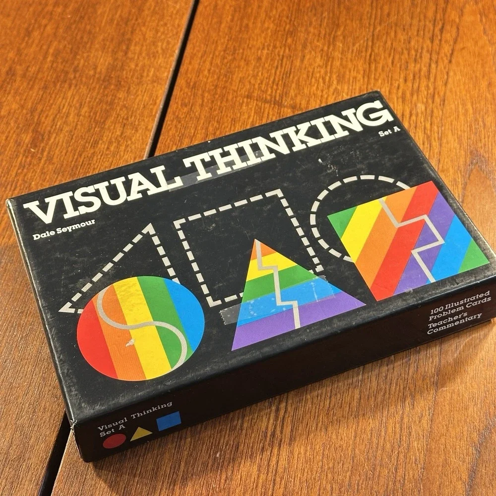 1983 Visual Thinking Set A Seymour 98/100 Problem Solve Flash Cards Homeschool