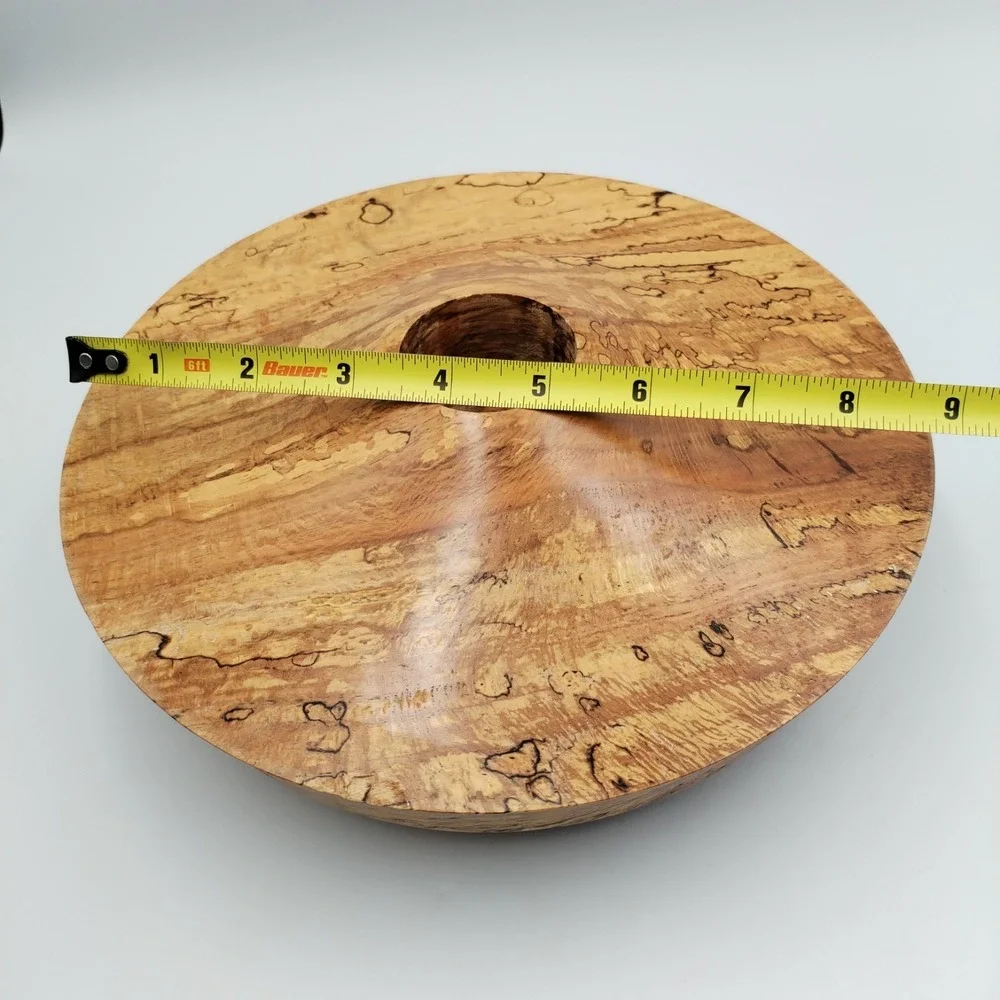 Wohlfart Studio Art Wood Turned Spalted Oak Bowl #30144 Signed Handturned MCM