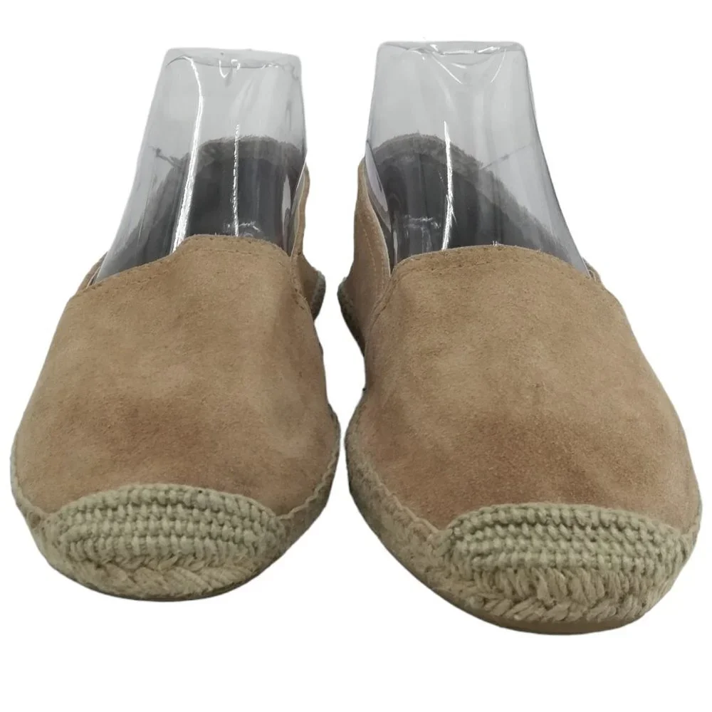 Maypol Suede Flat Espadrilles Shoes Slip On Size 39 US 8.5 Made in Spain Anthro