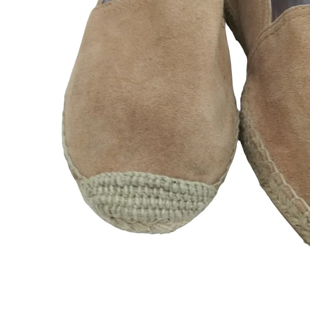 Maypol Suede Flat Espadrilles Shoes Slip On Size 39 US 8.5 Made in Spain Anthro