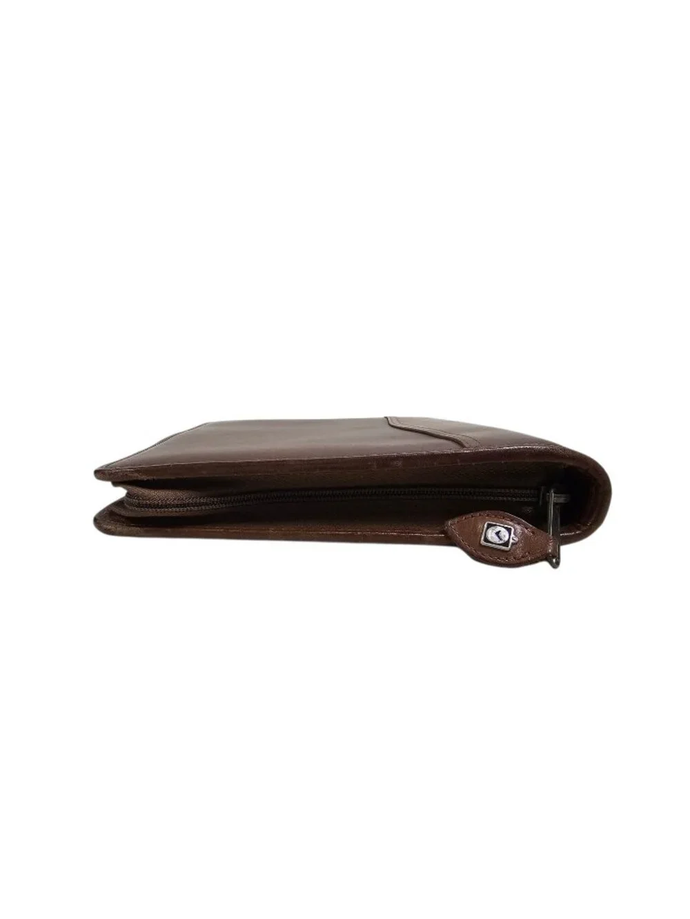 Day-Timer distressed leather zippered planner cover
