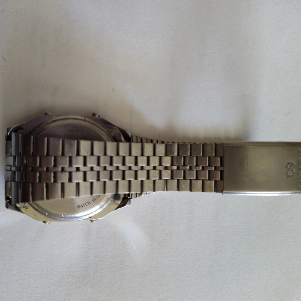 Seiko Silver Digital Watch