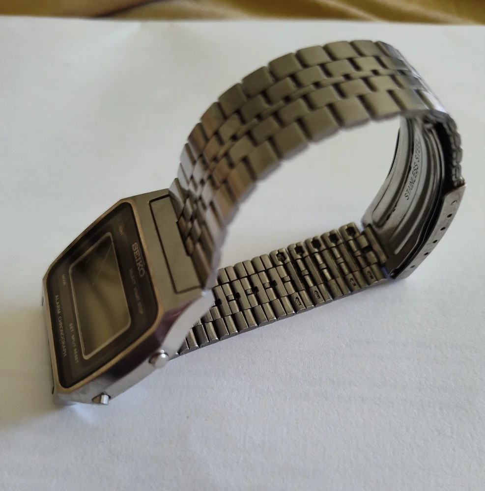 Seiko Silver Digital Watch
