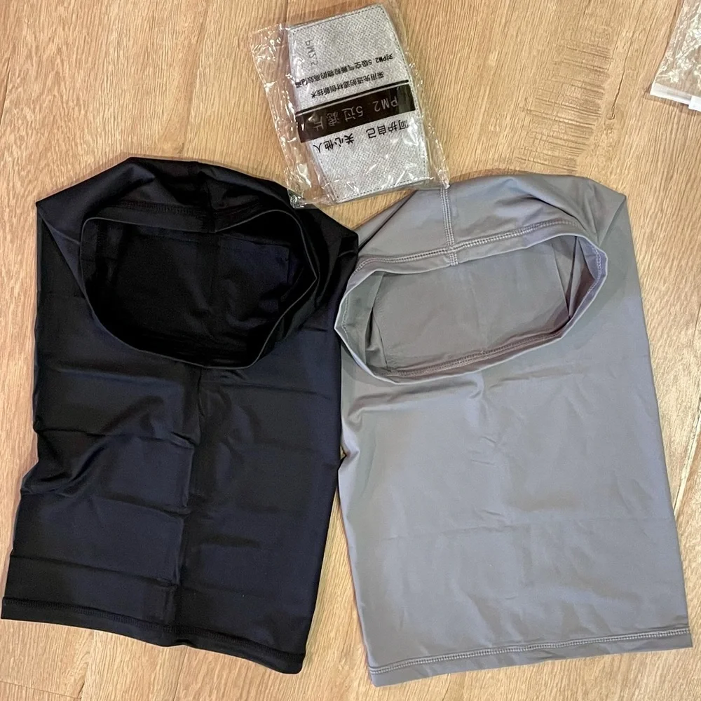 Face mask neck cover 2 pcs+12 filters‎ NWT