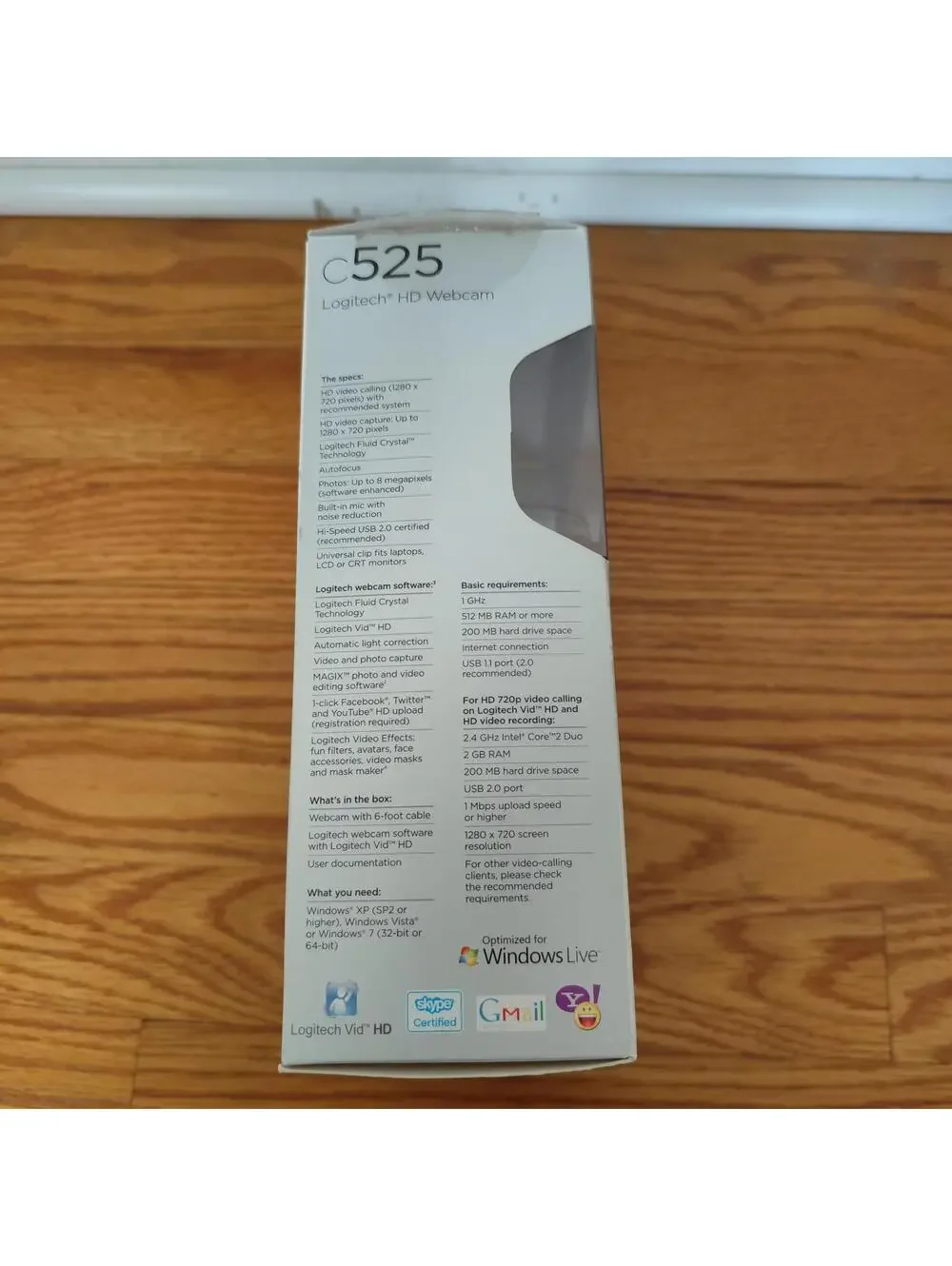 Logitech C525 HD Webcam and Microphone 720p 8mp Swivel USB 2.0