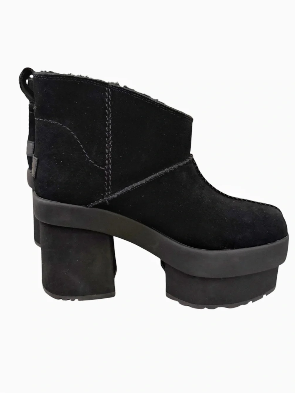 NWT UGG New heights Black Platform Ankle Boot retail $189