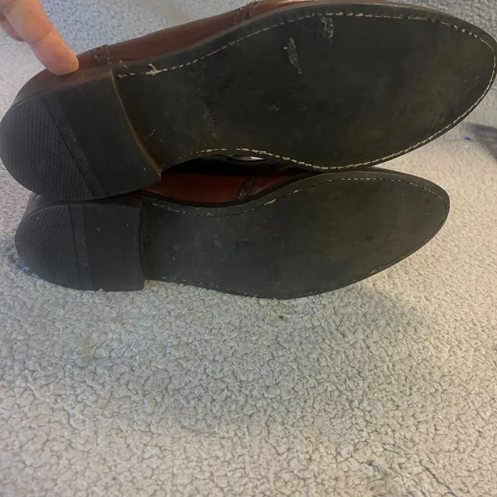JOHNSTON & MURPHY Aristocraft Loafers 11 NARROW Leather Tassel Slip On Shoes
