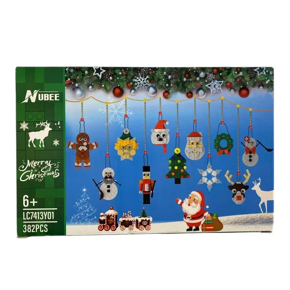 Nubee Merry Christmas Building Block Ornament Set 382pcs‎ LC7413Y01 New C72Q