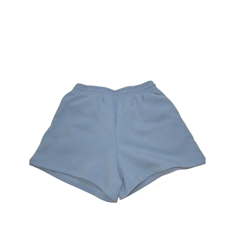 Womens White Fox Large Blue Drawstring Shorts‎ Pockets Clean