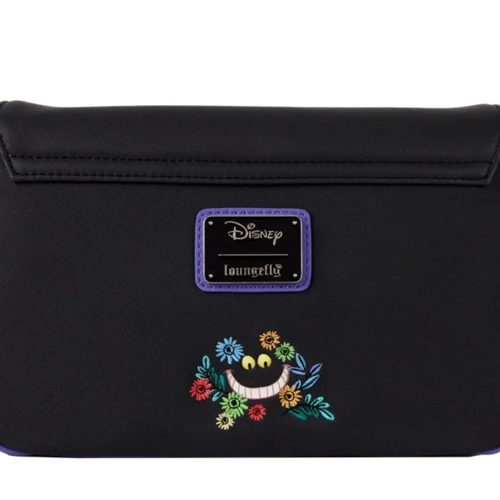 Loungefly Alice in Wonderland Cheshire Cat Tulgey Wood Crossbody Bag