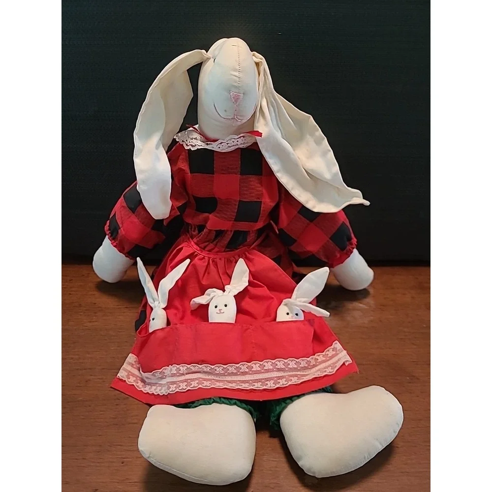 Kurt Adler 1991 Bunny Rabbit‎ Mom & Babies Plush 21