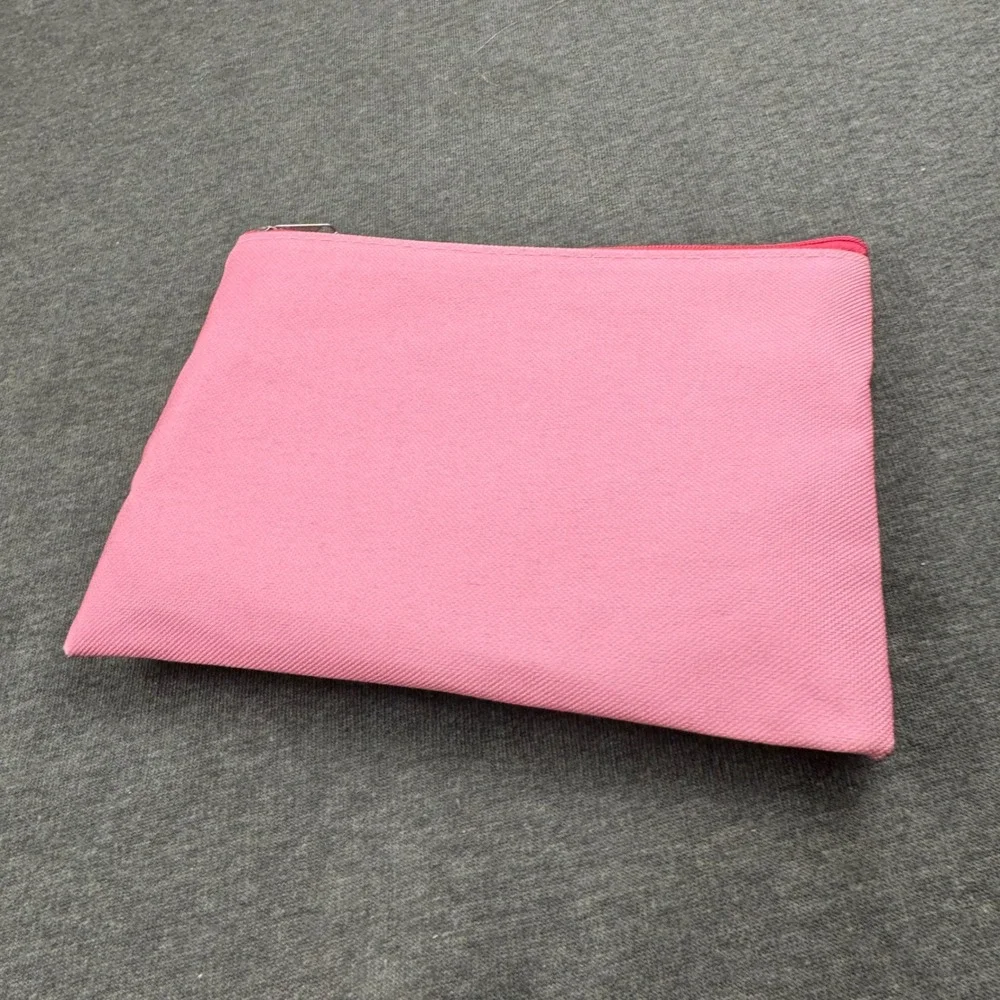Pink S'mores Laugh Worry Less‎ Zipper Pouch Cosmetic Bag Pencil Case
