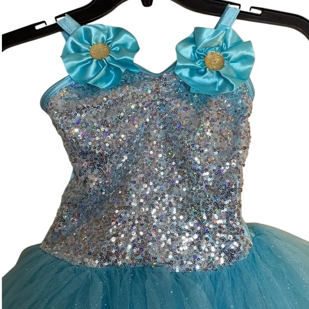 Weissman Pocket Full of Posies  dance leotard recital girls size IC  Style‎ 9100
