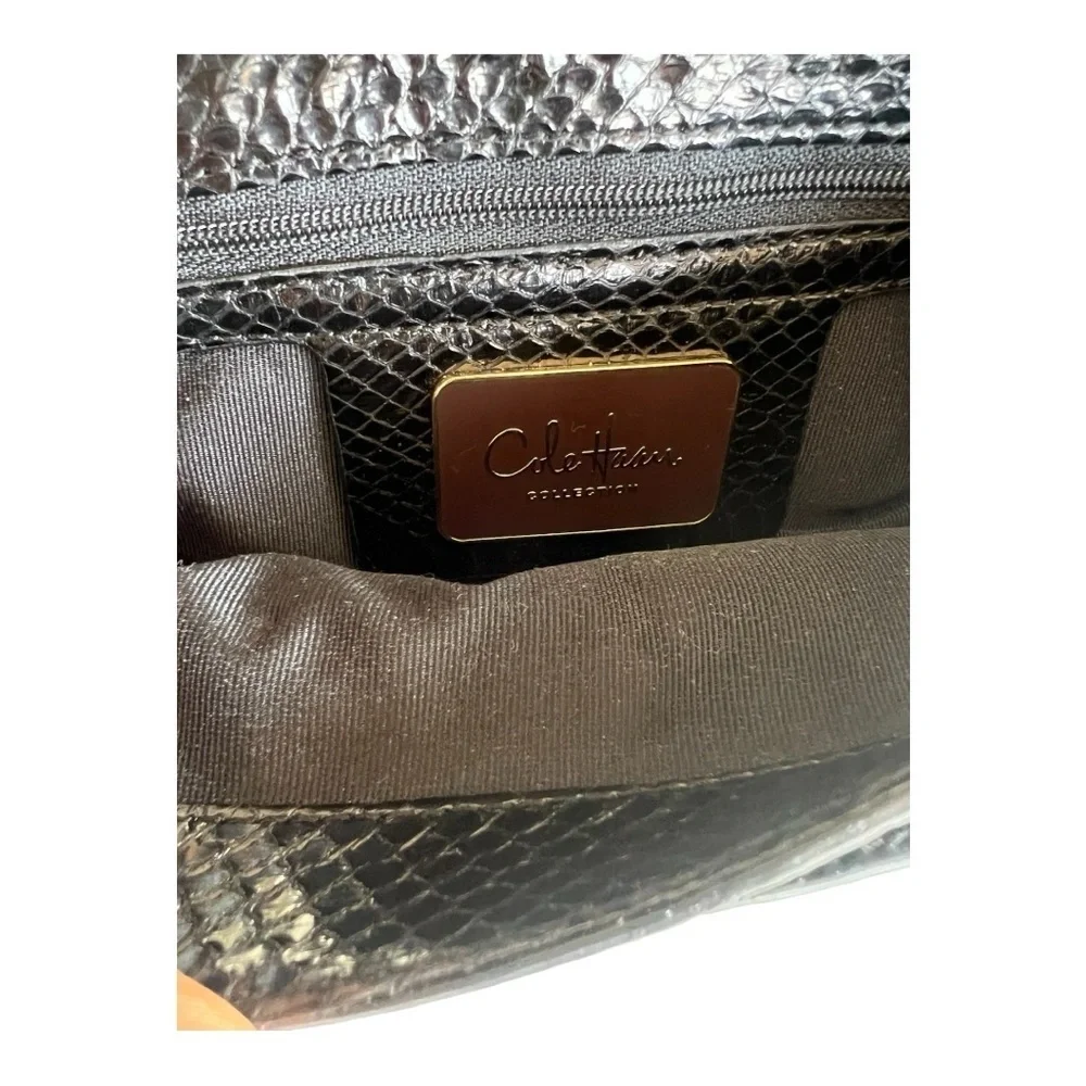 Cole Haan Collection Black Snake skin Clutch