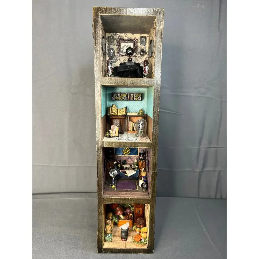 Handmade Book Nook Diorama Occult Witchy