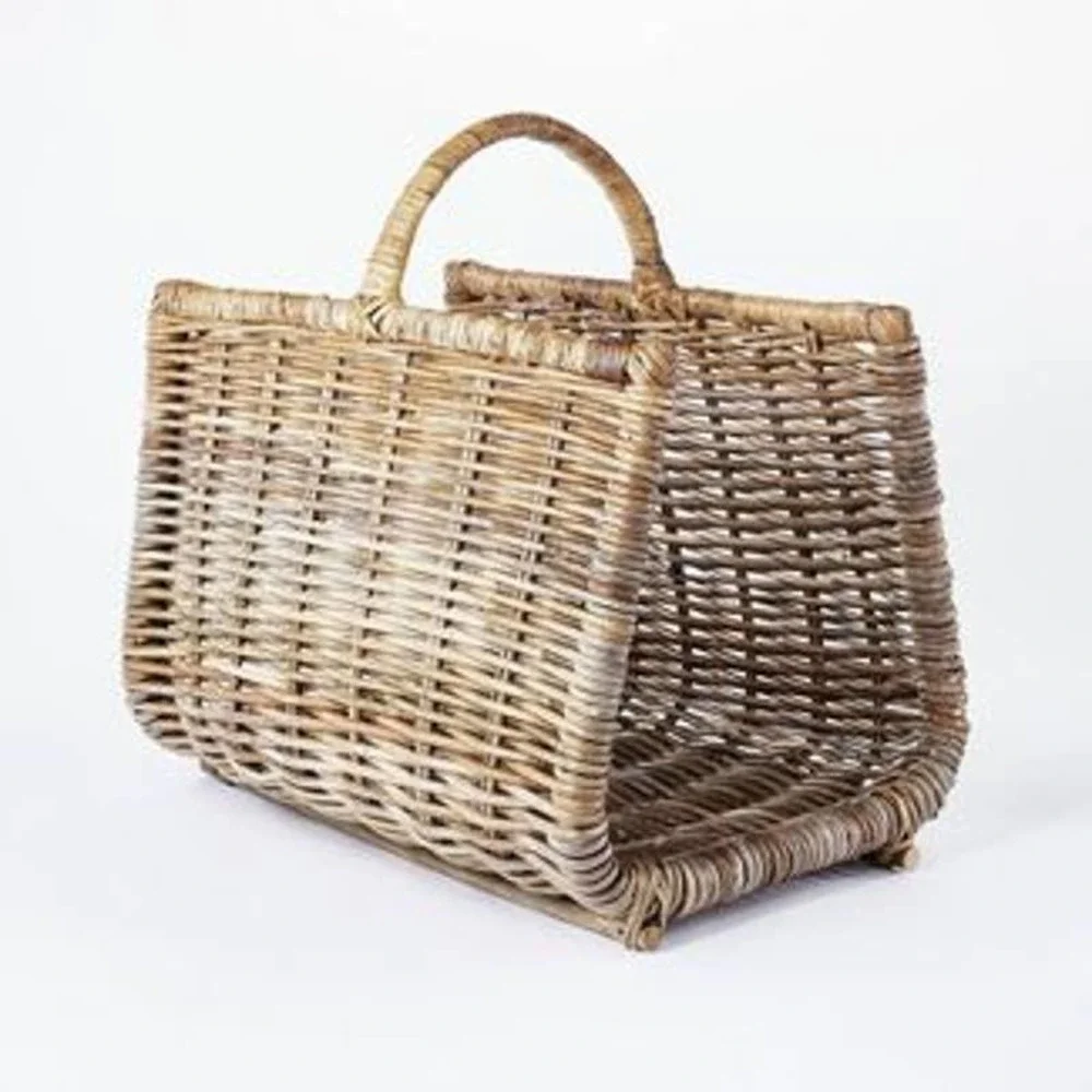 20” Kooboo Rattan Log Holder Basket –‎ Threshold Studio McGee, Target 2021