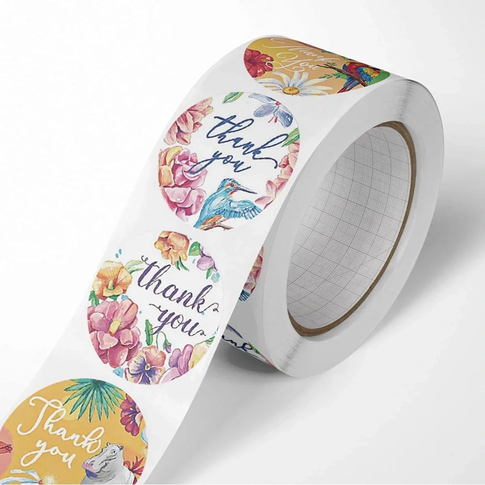 100ct~1” Thank You Stickers Self Adhesive (Boutique) 🌵🆕🌵Save$$$..(2 For $12)