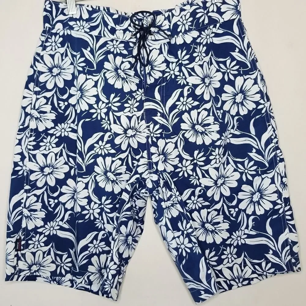 Tommy Jeans board shorts floral/blue size small