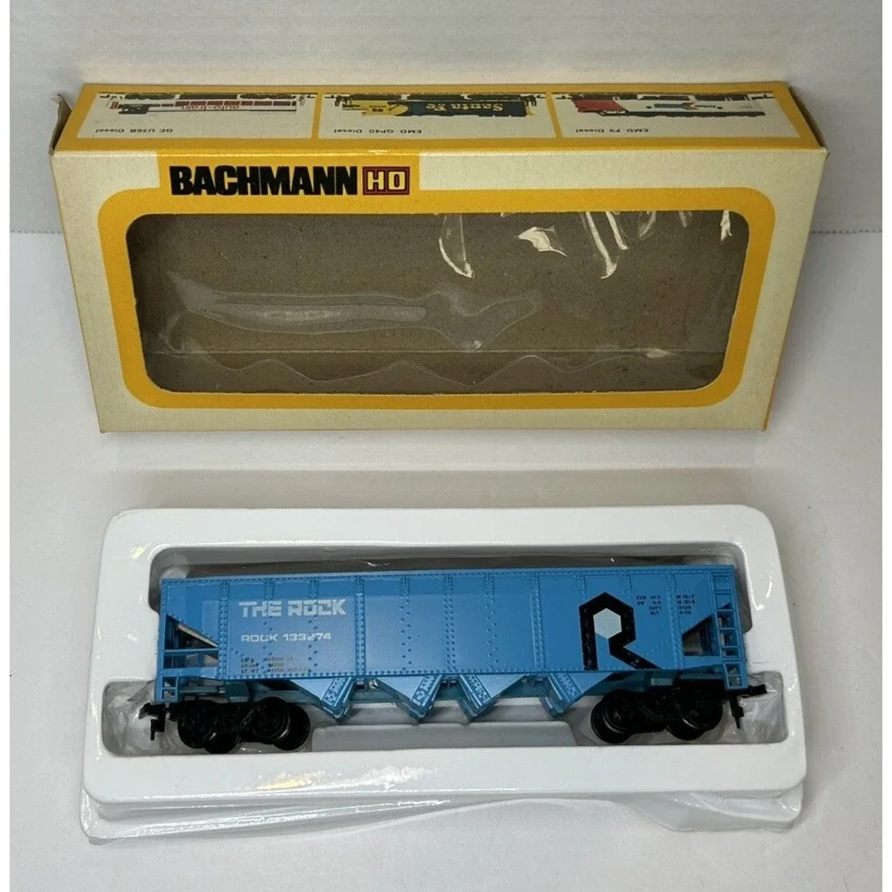 Bachmann‎ HO Scale #1029 42' Open Quad Offset Hopper Rock Island EUC