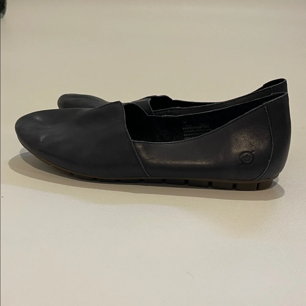 Born Sebra Women's Black Leather Loafers