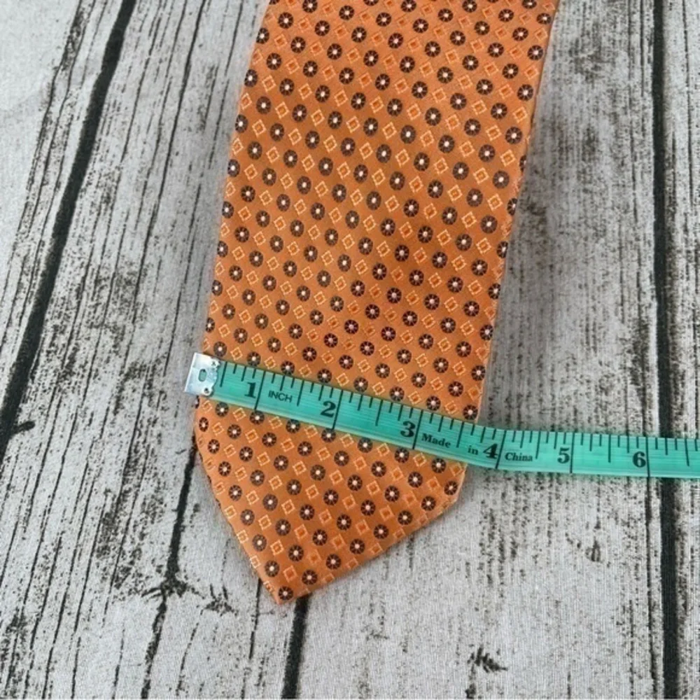 Eagle Men's Orange Blue Silk Neck Tie