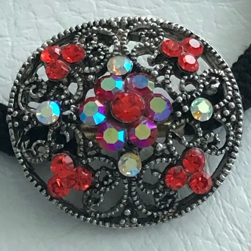 No Brand rhinestone metal