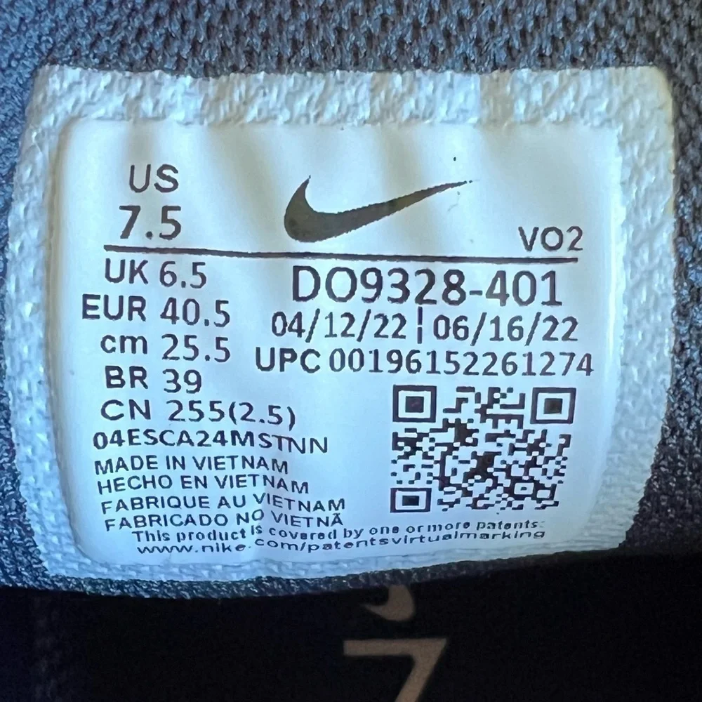 Nike NEW Men's Metcon 8 Armory Navy Arctic Orange Shoe Size 7.5 #806